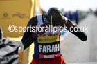 Mo Farah after winning the mens Morrisons Great North Run. Photo: David T. Hewitson/Sports for All Pics